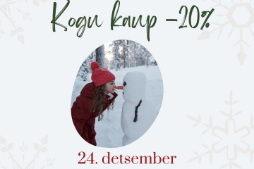 Häid jõule! Kogu kaup sooduskoodiga -20%