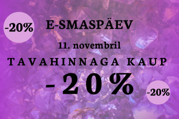 E-smaspäeval tavahinnaga tooted -20%